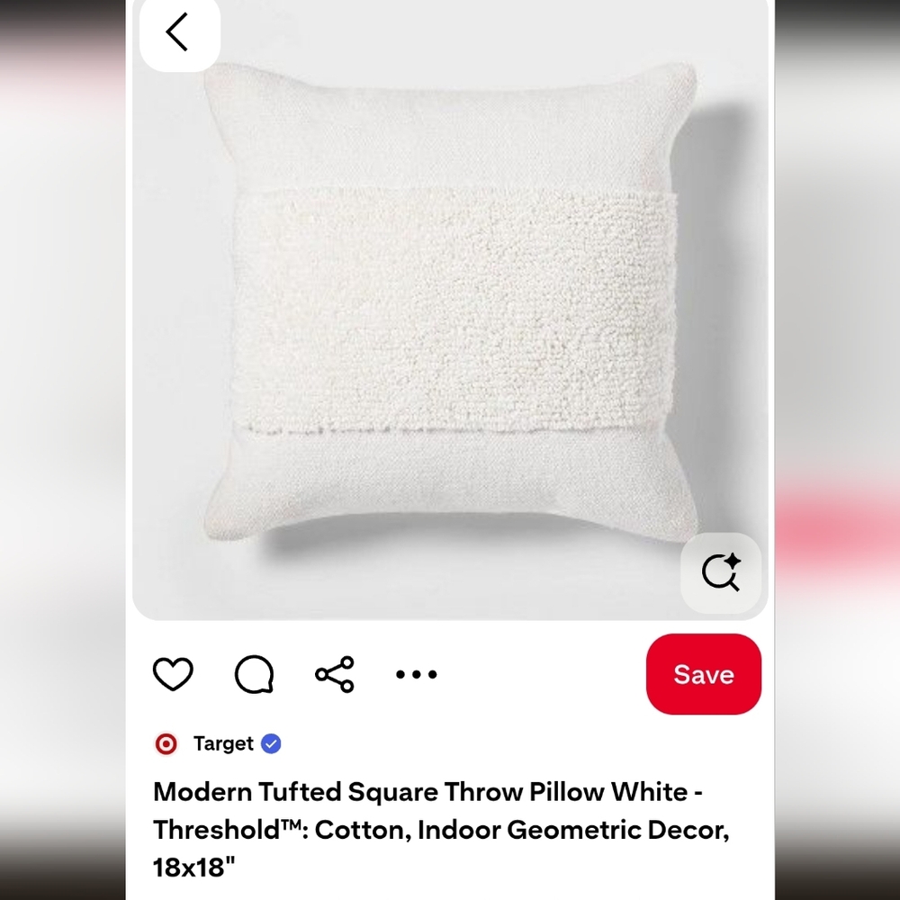 Threshold Textured Accent Pillow - Cream